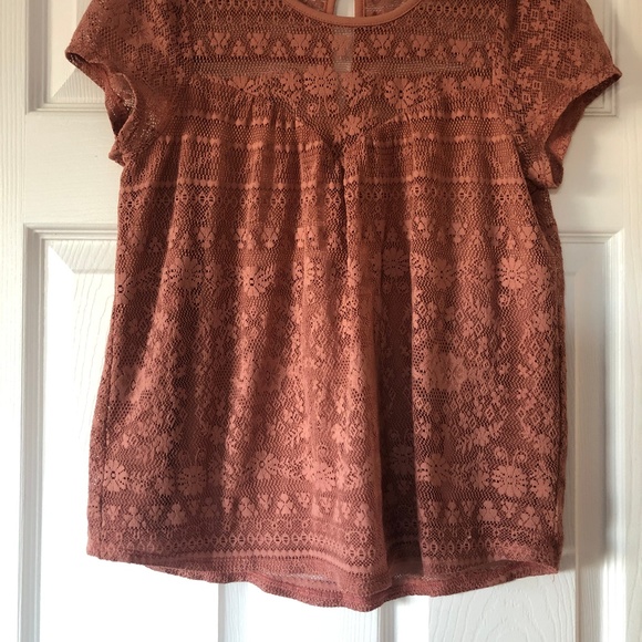 Dusty Rose Embroidered Top - Picture 3 of 4